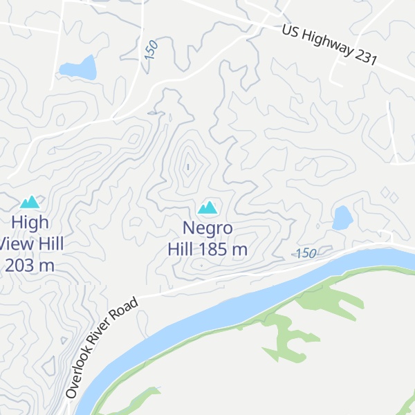Map of Negro Hill