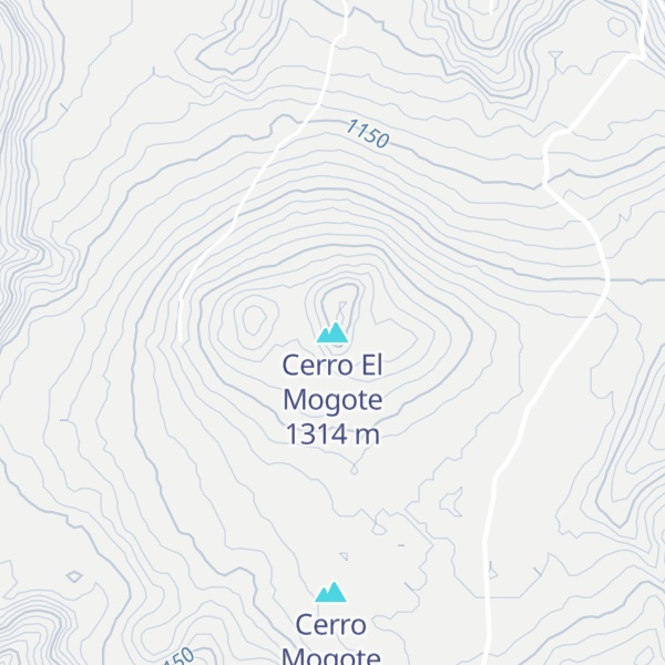 Map of Cerro El Mogote