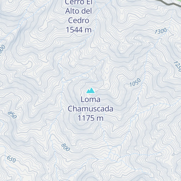 Map of Loma Chamuscada