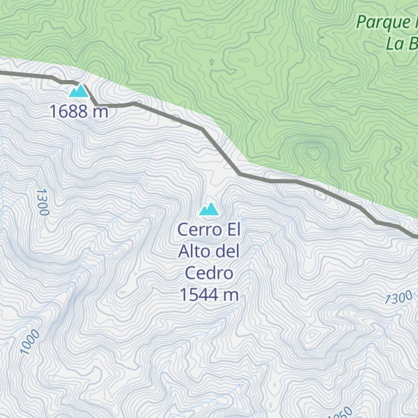 Map of Cerro El Alto del Cedro