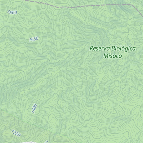 Map of Reserva Biologica Misoco