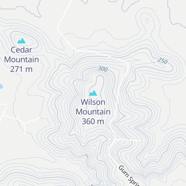 Map of Wilson Mountain
