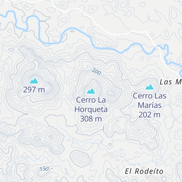 Map of Cerro La Horqueta