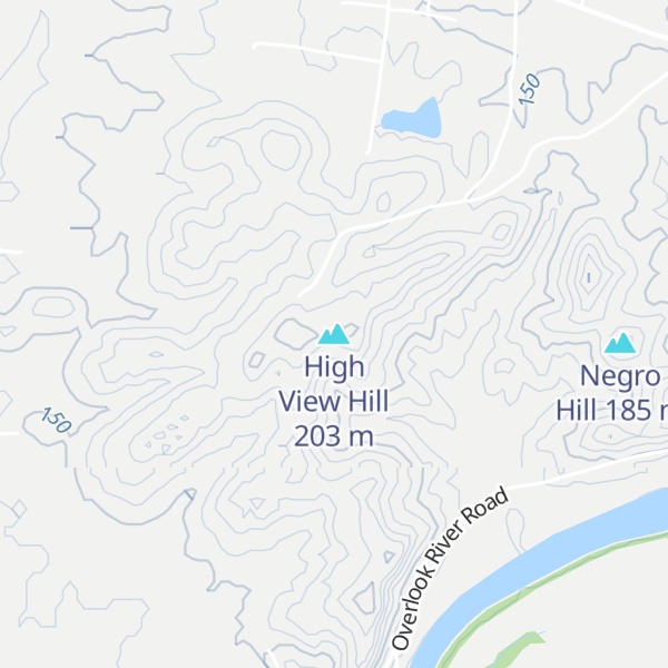 Map of High View Hill