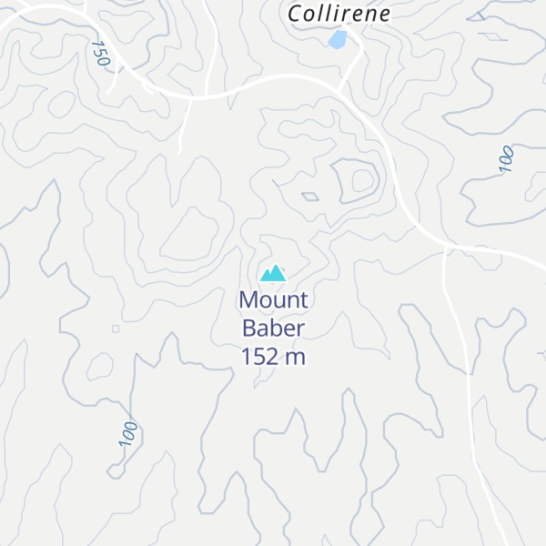 Map of Mount Baber