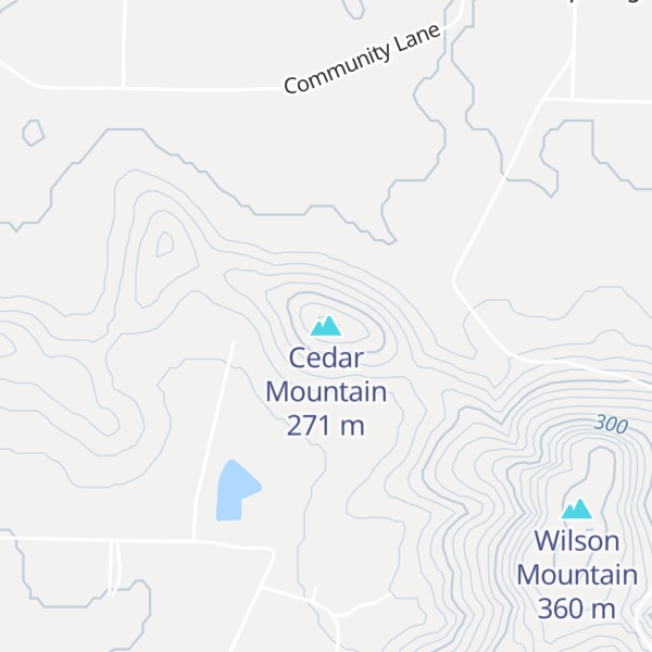 Map of Cedar Mountain