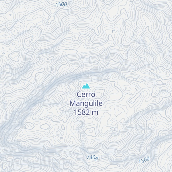 Map of Cerro Mangulile