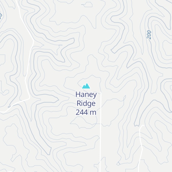 Map of Haney Ridge