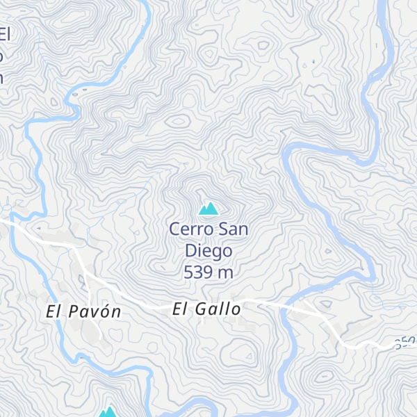 Map of Cerro San Diego