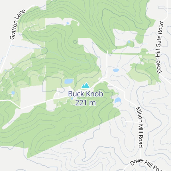 Map of Buck Knob