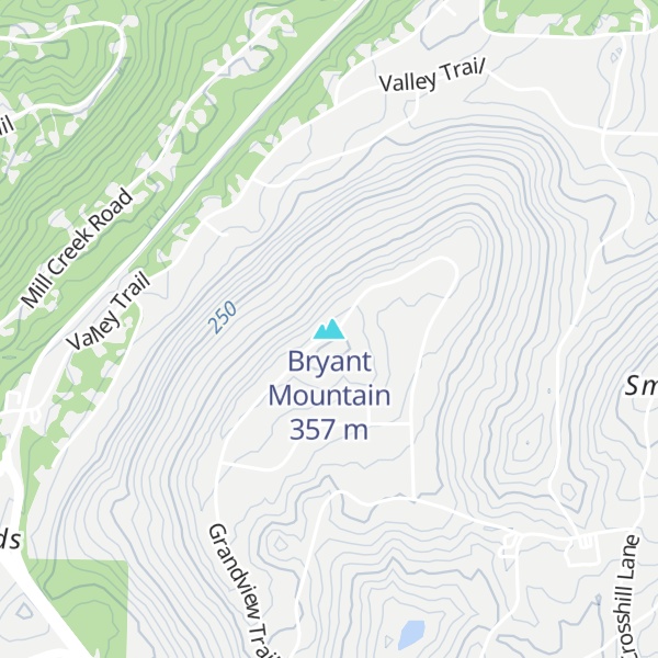 Map of Bryant Mountain