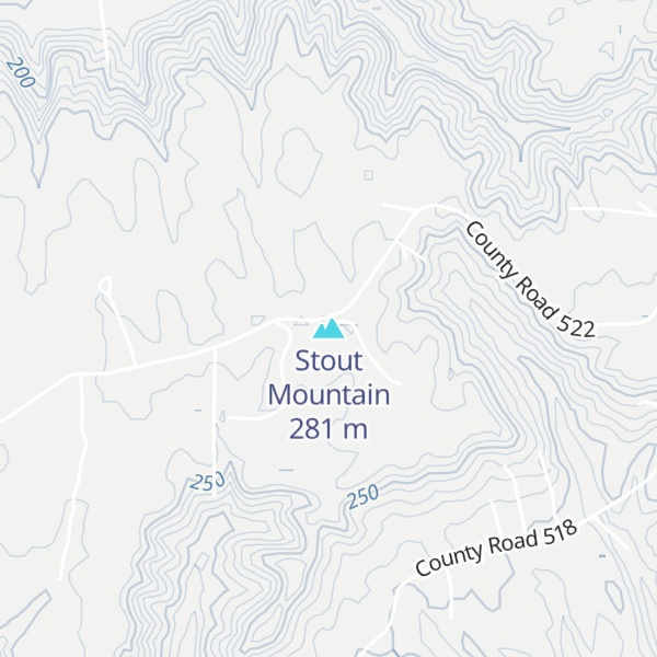Map of Stout Mountain