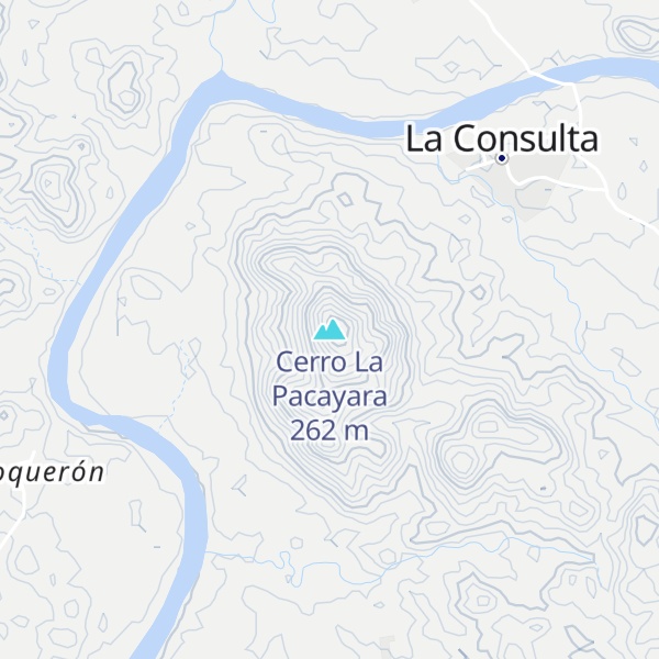 Map of Cerro La Pacayara