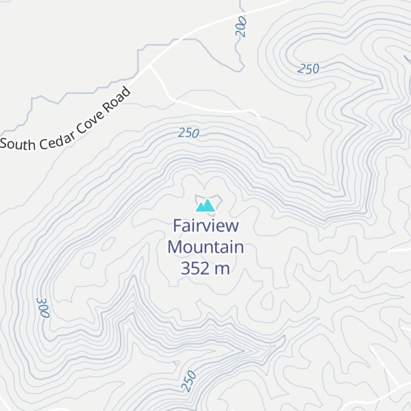 Map of Fairview Mountain