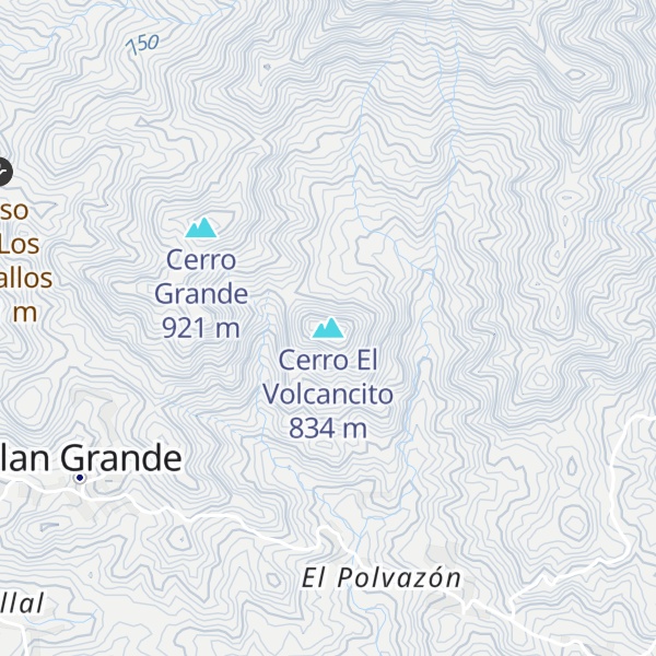 Map of Cerro El Volcancito