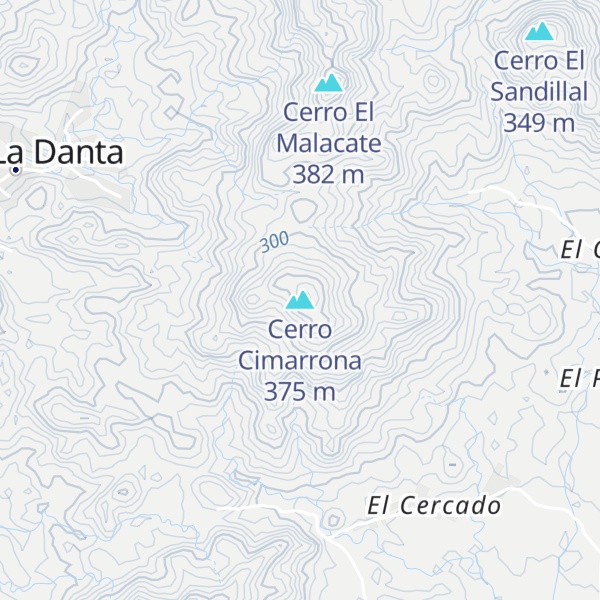 Map of Cerro Cimarrona