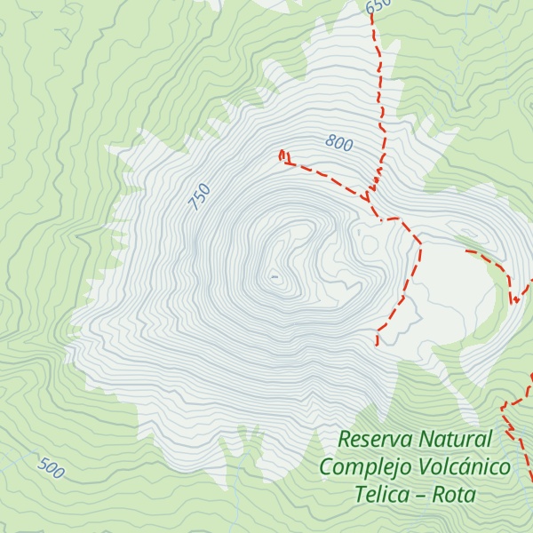 Map of Volcán Telica