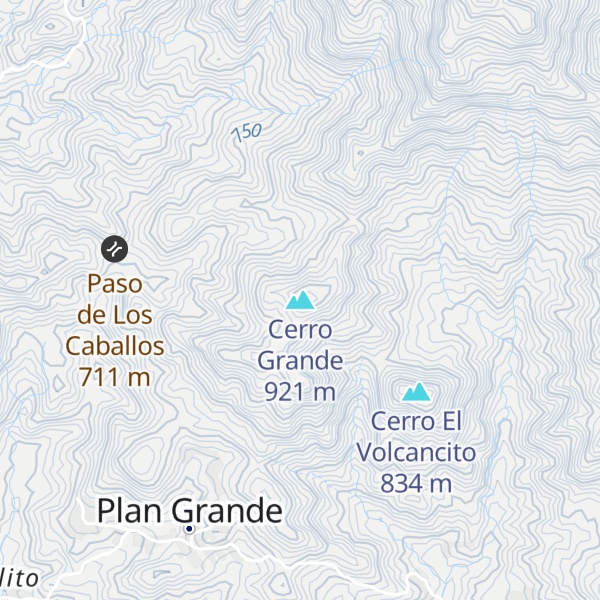 Map of Cerro Grande
