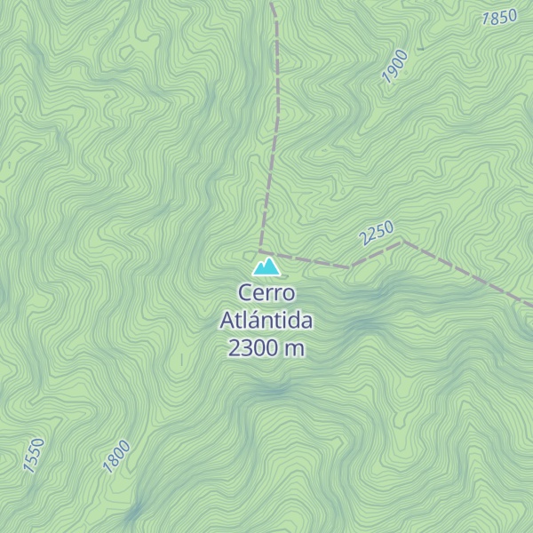 Map of Cerro Atlántida