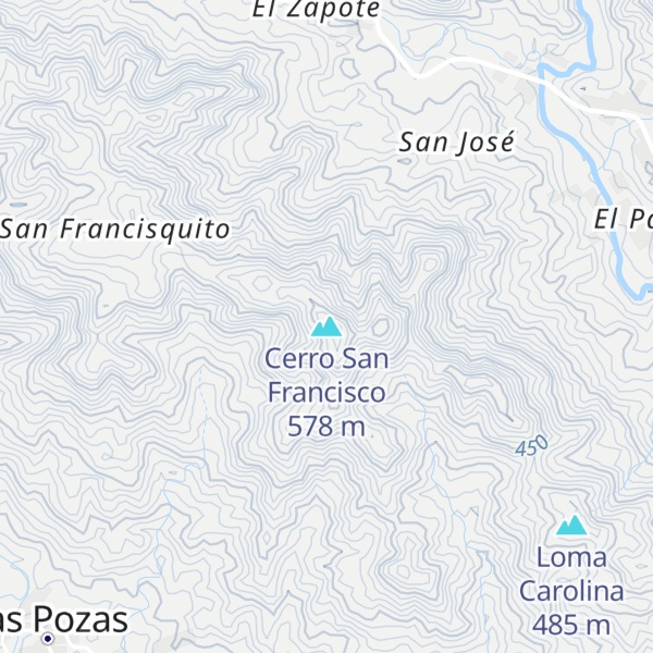 Map of Cerro San Francisco