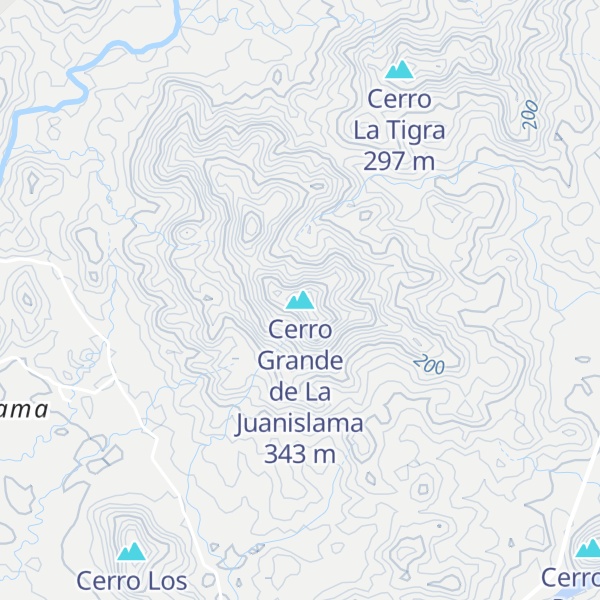 Map of Cerro Grande de La Juanislama