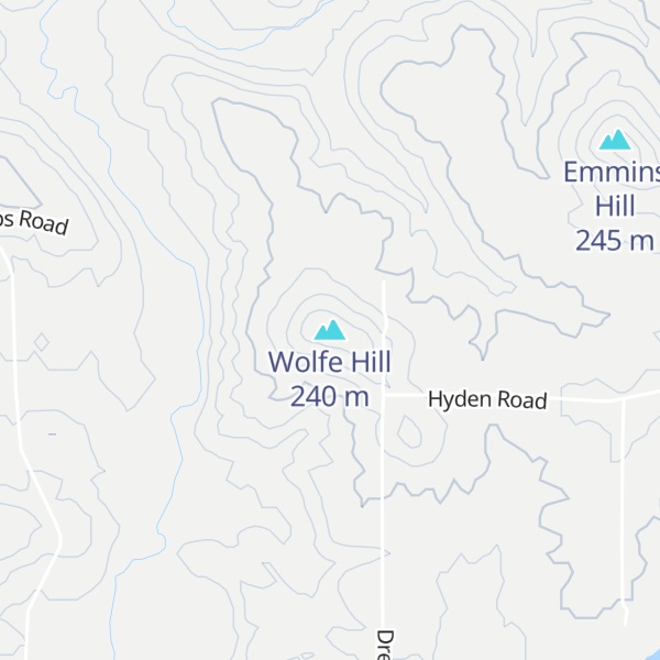 Map of Wolfe Hill