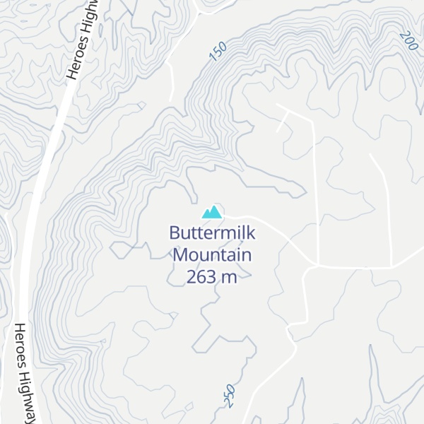 Map of Buttermilk Mountain