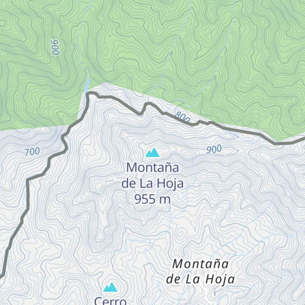 Map of Montaña de La Hoja