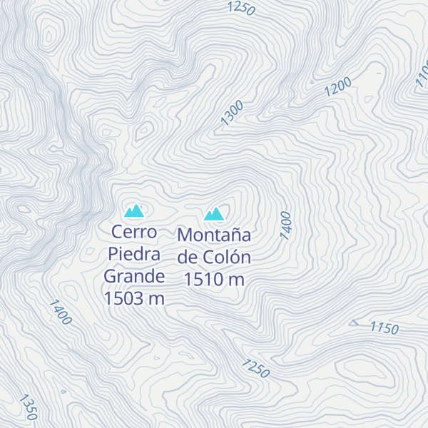 Map of Montaña de Colón