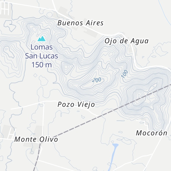 Map of Loma Ojo de Agua