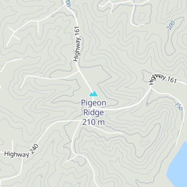 Map of Pigeon Ridge