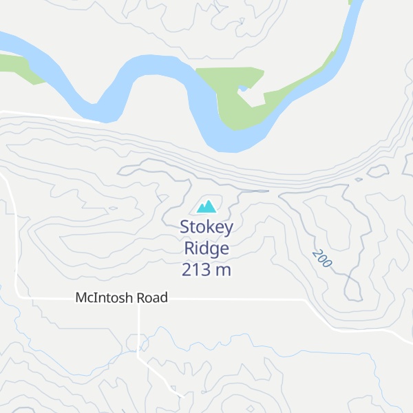 Map of Stokey Ridge
