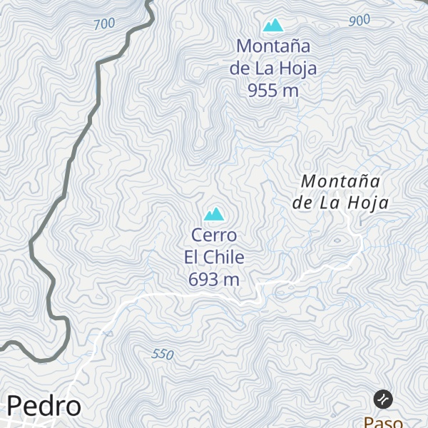 Map of Cerro El Chile