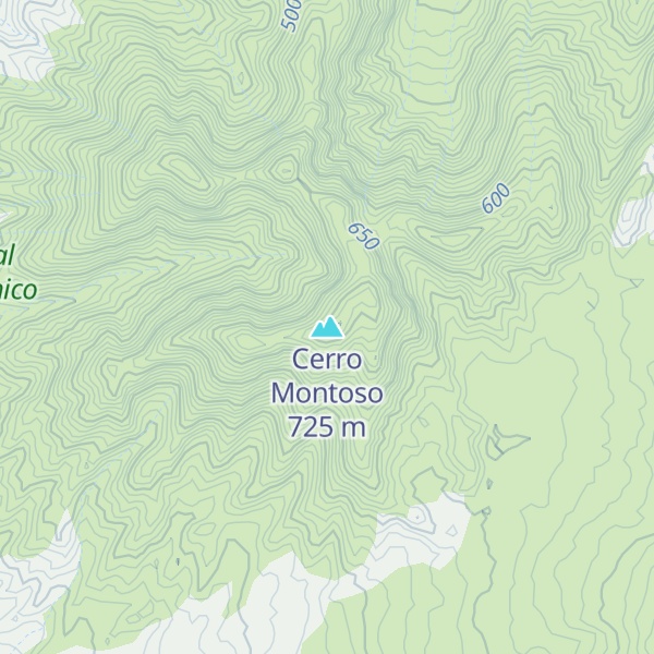 Map of Cerro Montoso