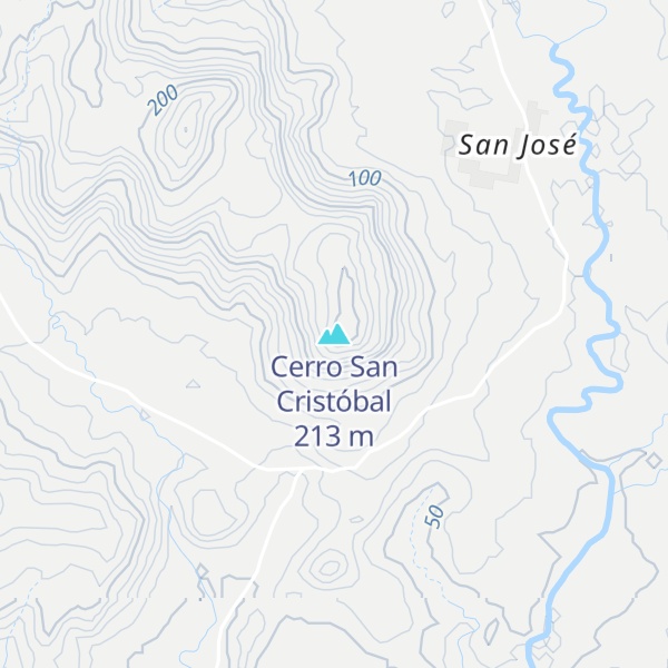 Map of Cerro San Cristóbal