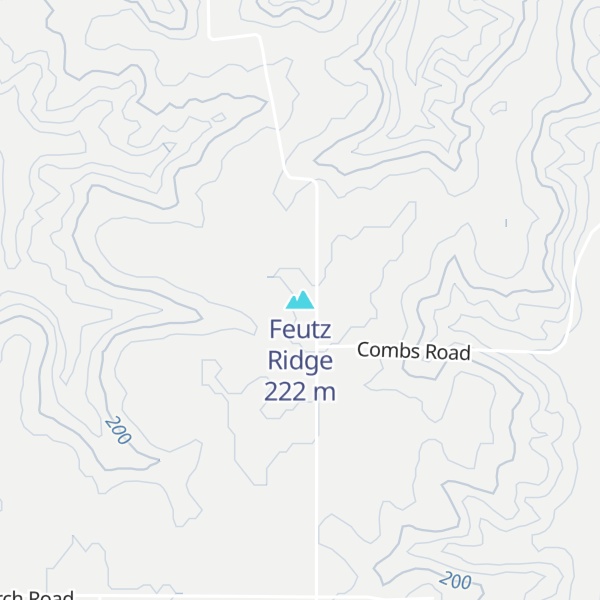 Map of Feutz Ridge