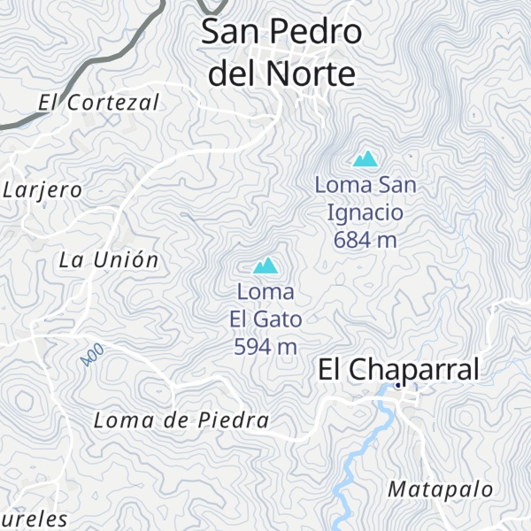 Map of Loma El Gato