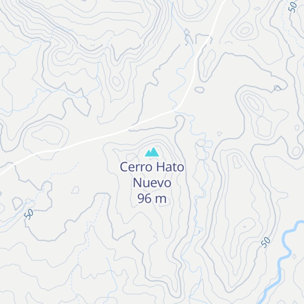 Map of Cerro Hato Nuevo