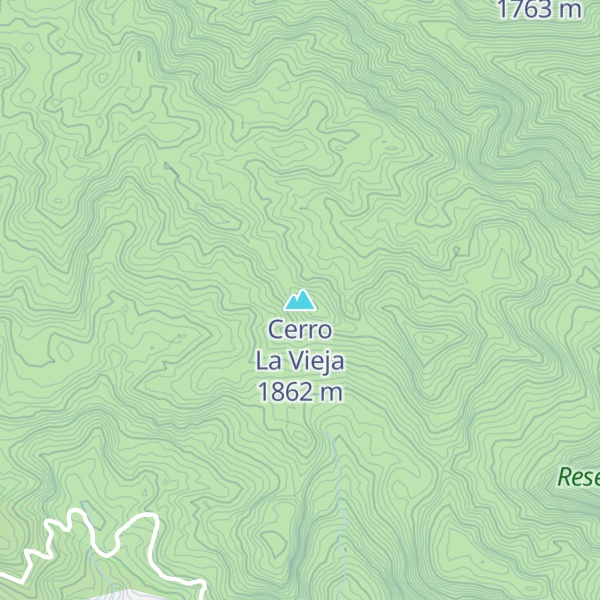 Map of Cerro La Vieja