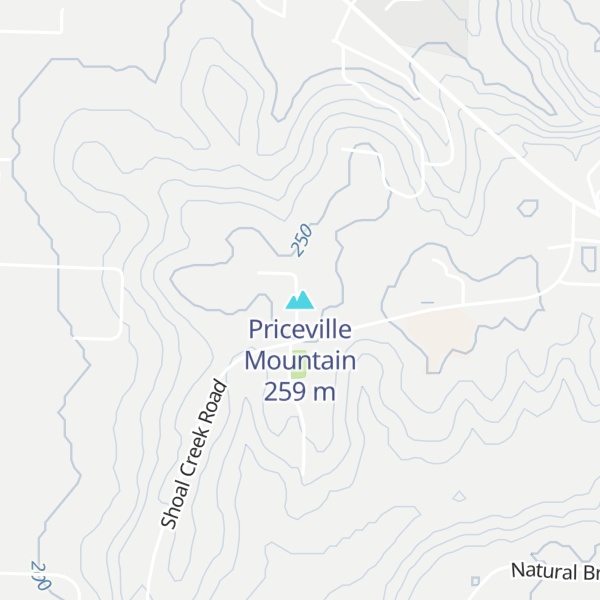 Map of Priceville Mountain