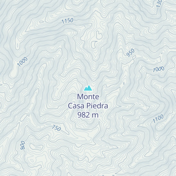 Map of Monte Casa Piedra