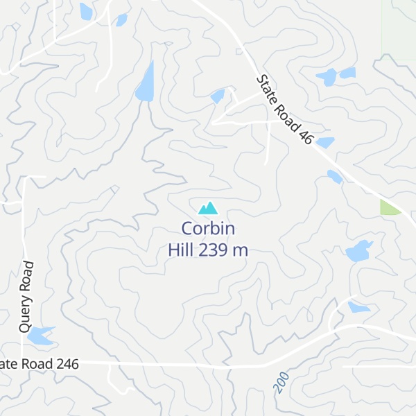 Map of Corbin Hill