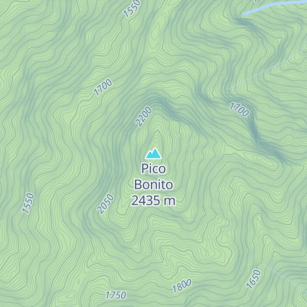 Map of Pico Bonito