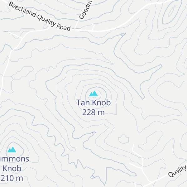 Map of Tan Knob