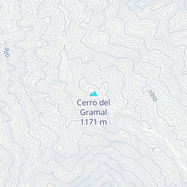 Map of Cerro del Gramal