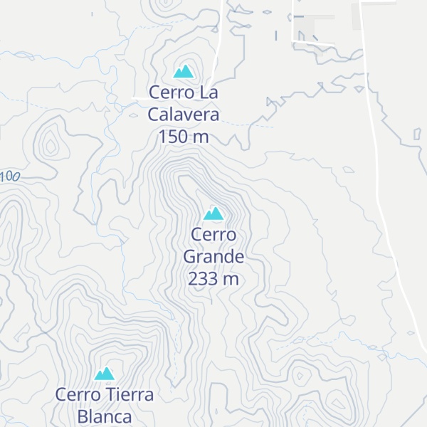 Map of Cerro Grande