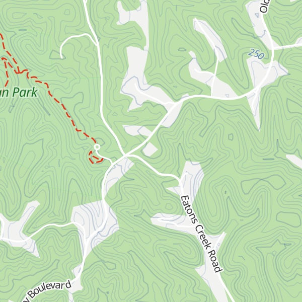 Map of Pinhook Hill