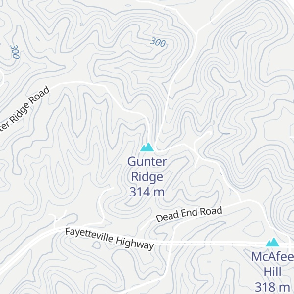 Map of Gunter Ridge
