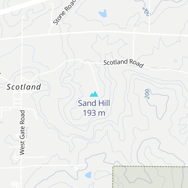 Map of Sand Hill