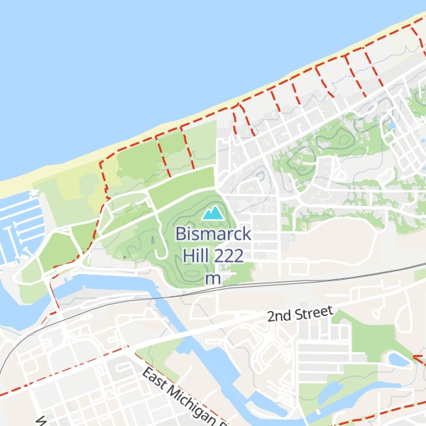 Map of Bismarck Hill